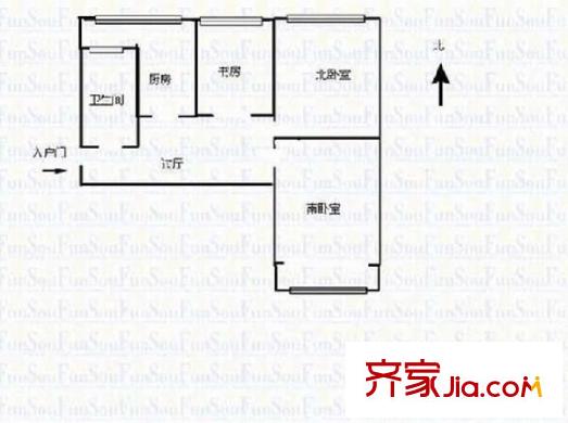 信托宿舍 0室 戶型圖