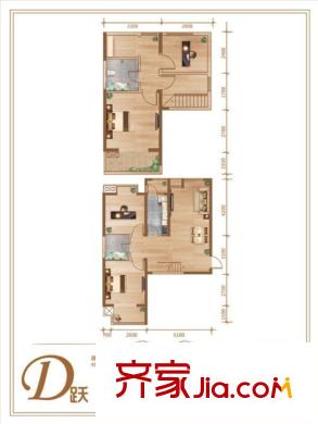 中正花園二期戶(hù)型圖_D-01戶(hù)型