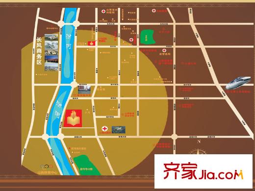小馬花園交通圖區(qū)位圖