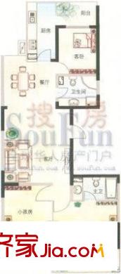 鄉(xiāng)鎮(zhèn)煤運公司宿舍2號樓 4室 戶型圖