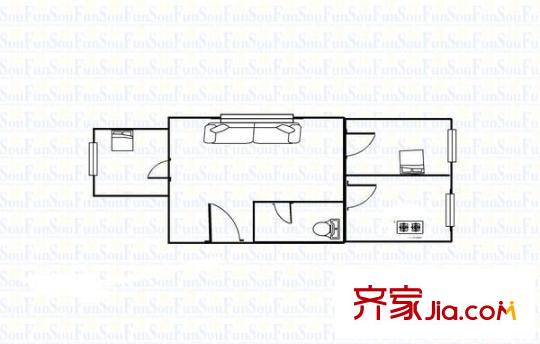 和佳世紀(jì)柏林 2室 戶型圖
