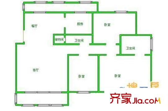 和佳世紀(jì)柏林 3室 戶型圖