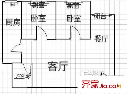 太原 五金交化宿舍 戶型圖