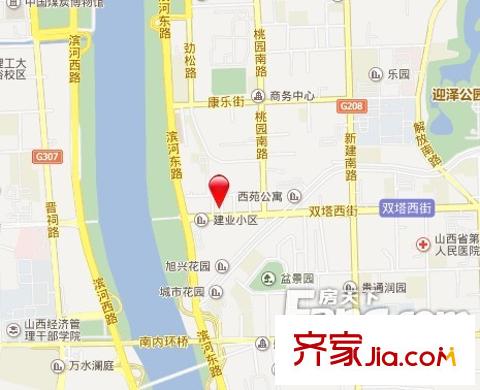 五一大樓宿舍交通圖太原  