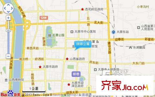 珠琳公寓交通圖太原  