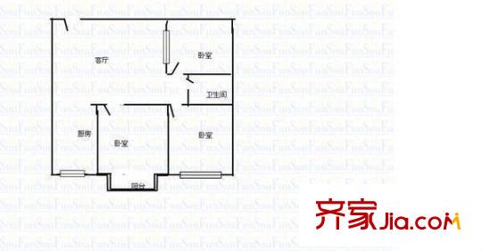 云路杰座 3室 戶型圖