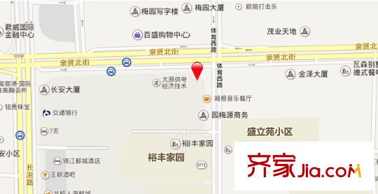 體育西路省人事廳宿舍交通圖太原  