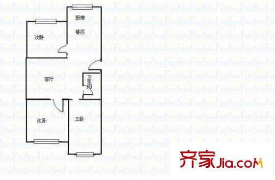 天秀苑 3室 戶型圖