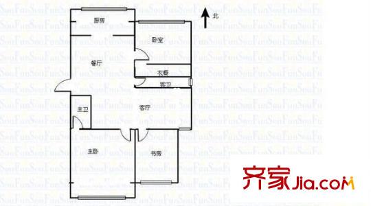 太航華府 3室 戶型圖