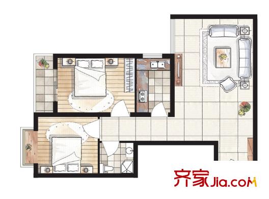 太原 山醫(yī)二院宿舍 戶型圖