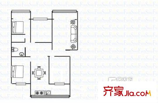 太原 生物技術(shù)家屬樓 戶型圖