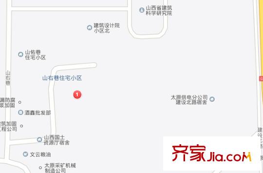 山佑巷國(guó)土資源廳宿舍交通圖太原  