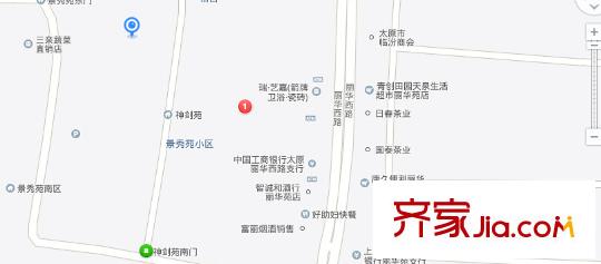 神劍苑交通圖太原  