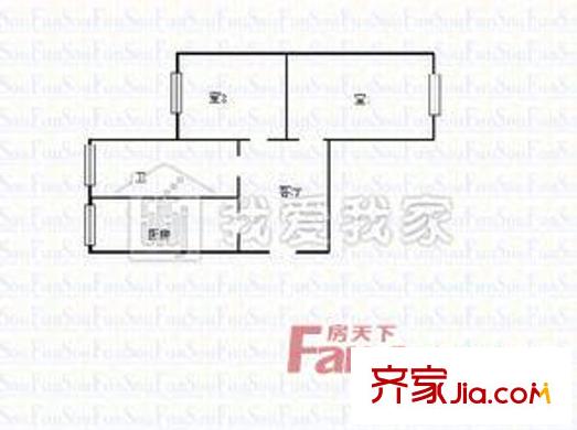 太原 教場(chǎng)巷汽修廠宿舍 戶(hù)型圖