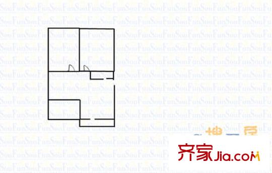 省電力局宿舍 3室 戶型圖
