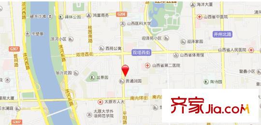 省電視臺(tái)宿舍交通圖太原  