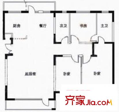 濱湖公園九號 4室 戶型圖