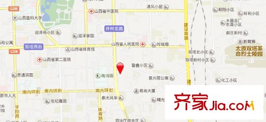 省汽車工貿(mào)總公司大營(yíng)盤住宅區(qū)交通圖太原  