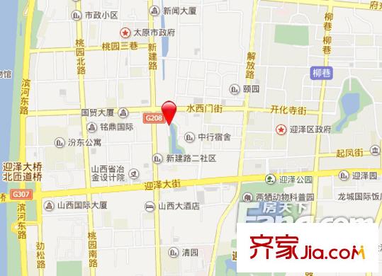 省物資局宿舍交通圖太原  