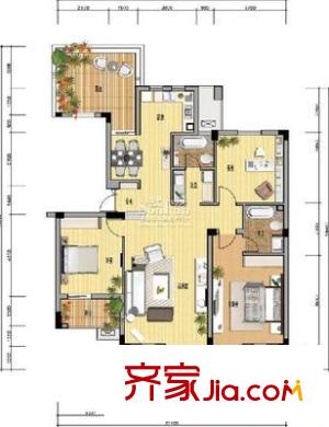 山西省物資管理儲(chǔ)備局并州北路家屬院小區(qū) 2室 戶型圖