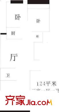 山西省物資管理儲(chǔ)備局并州北路家屬院小區(qū) 4室 戶型圖