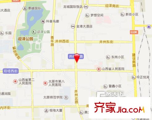 省物資管理儲(chǔ)備局并州北路家屬院交通圖太原 山西省物資管理儲(chǔ)備局 