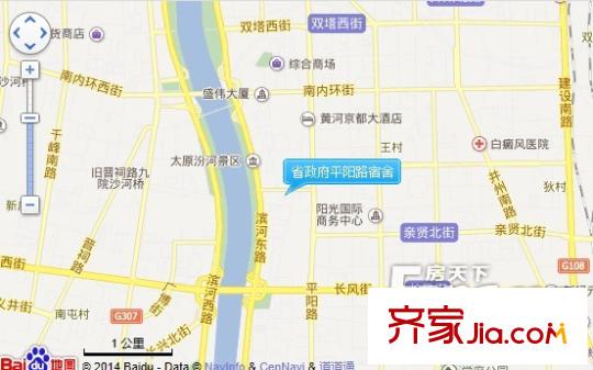 省政府平陽路宿舍交通圖太原  