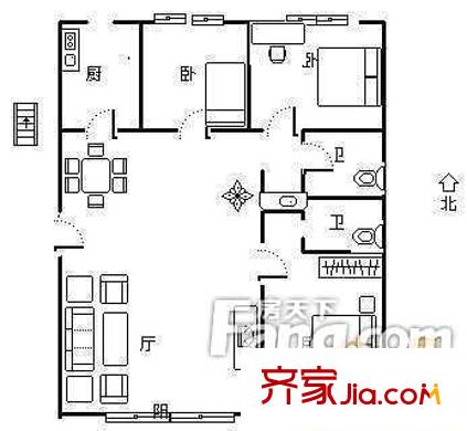 太原 勝發(fā)苑 戶型圖