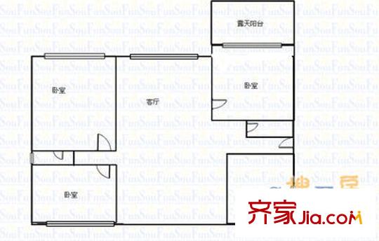 景觀新貴豪庭 4室 戶型圖
