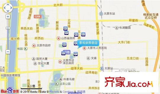 景觀新貴豪庭交通圖太原  