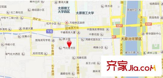 氣化小區(qū)交通圖太原  