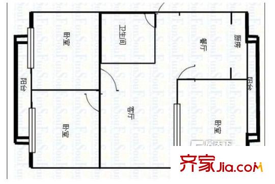 太原 皮鞋廠(chǎng)宿舍 戶(hù)型圖