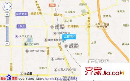 三監(jiān)宿舍交通圖太原  