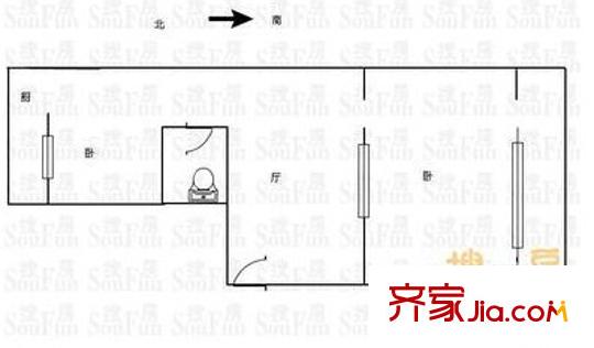 貿(mào)易學(xué)校宿舍 戶型圖