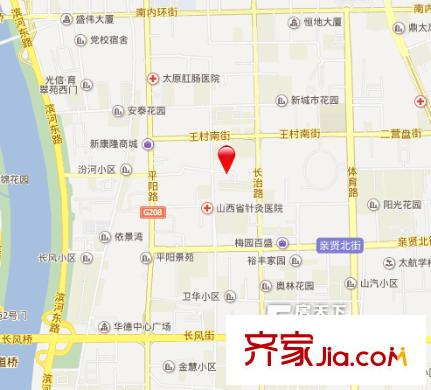 寇莊交警隊(duì)宿舍交通圖太原  