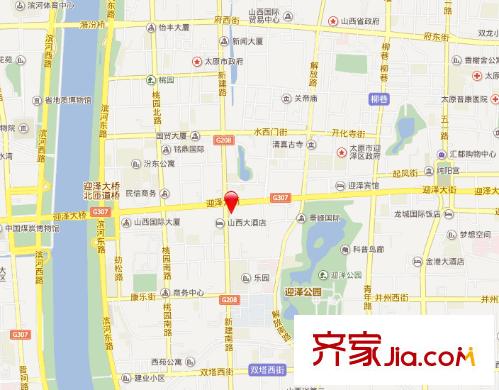 警備小區(qū)交通圖太原  