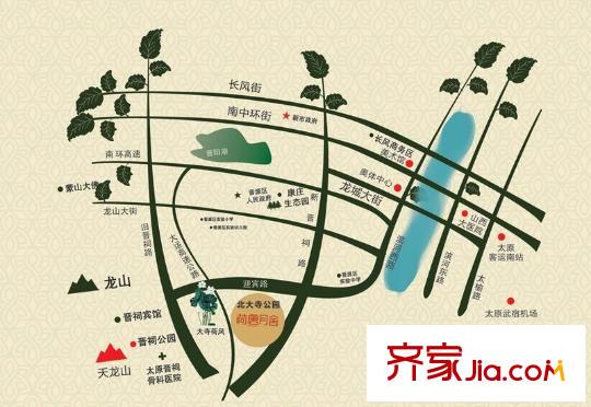 荷唐月舍交通圖