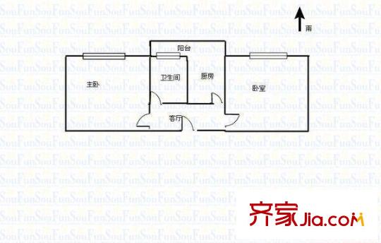海關(guān)宿舍戶型圖15舍1 2室