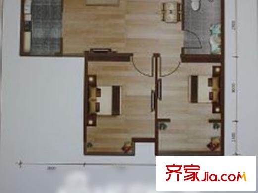 中正樂(lè)居戶型圖中正?樂(lè)居2室 戶型圖 2室1廳1衛(wèi)1廚