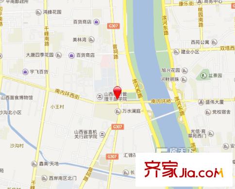 中醫(yī)學(xué)院家屬樓交通圖太原  