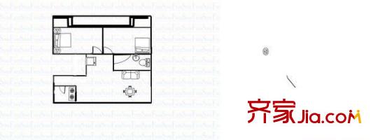 豐華公寓 2室 戶型圖