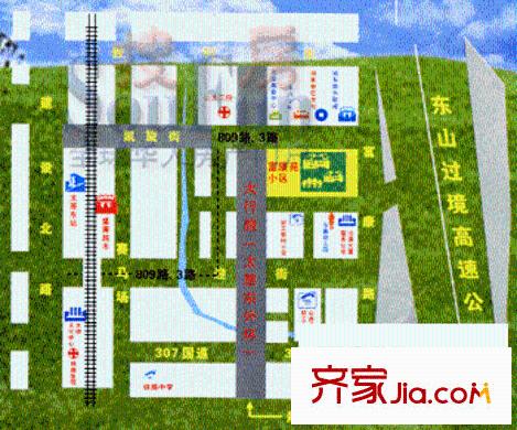 富康苑三期交通圖