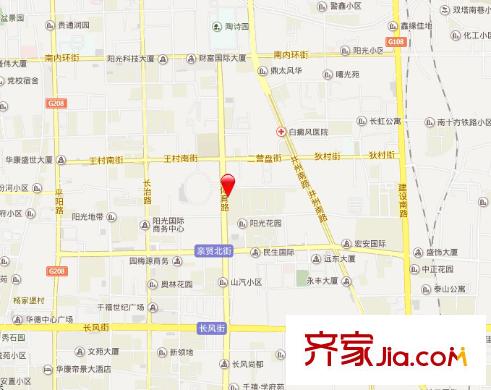 電建公司一社區(qū)交通圖太原  