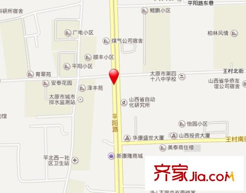 財(cái)大西校交通圖太原  
