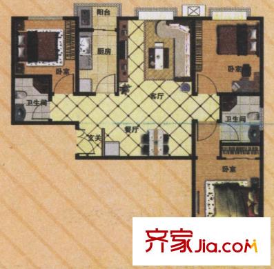 太原 晨光上東二期 戶型圖