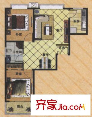 太原 晨光上東二期 戶型圖