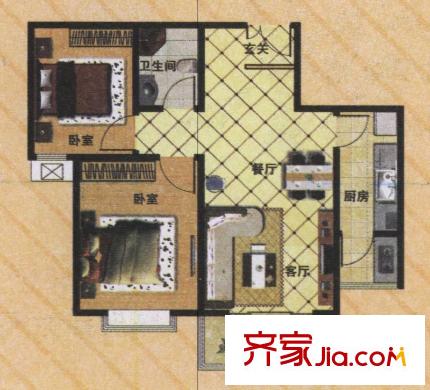 太原 晨光上東二期 戶型圖