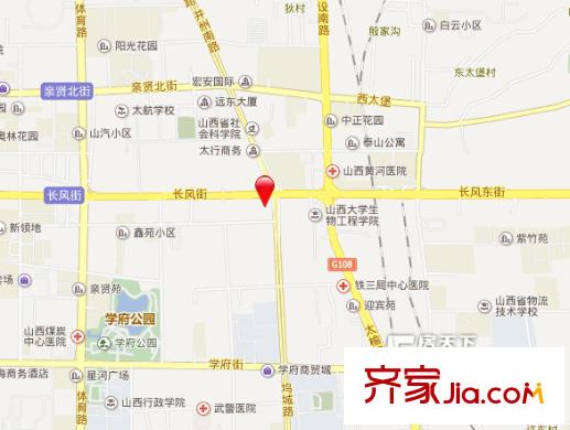 長風(fēng)物流小區(qū)交通圖太原  