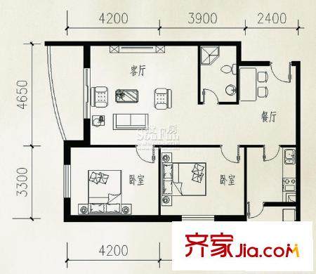 太原 晨光上東二期 戶(hù)型圖