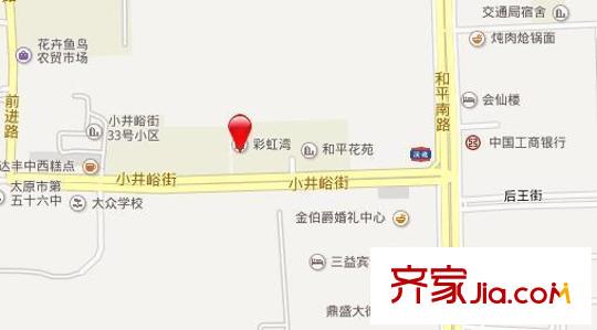 彩虹灣交通圖太原  